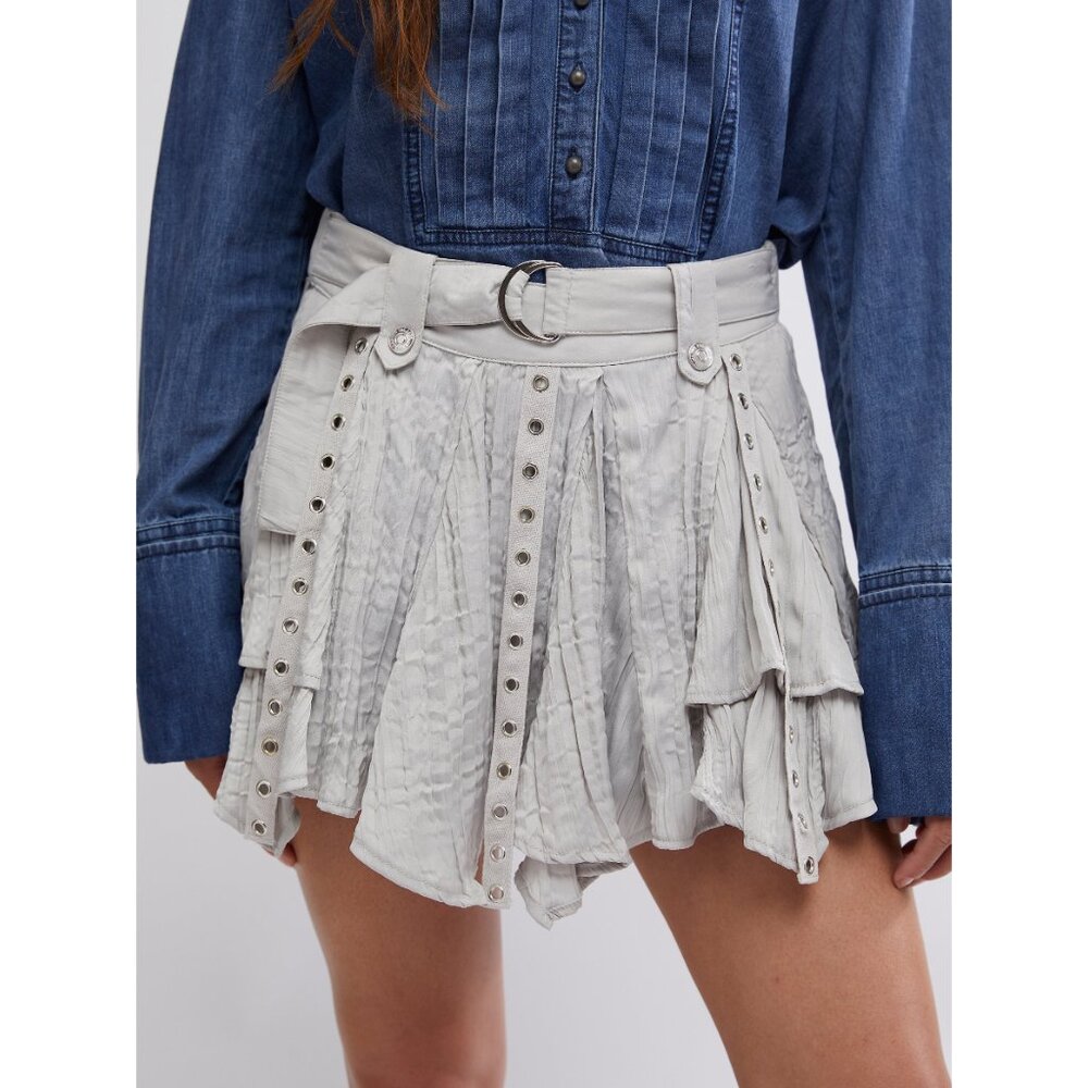 Free People Gray Mini Skirt - Picture 5 of 6